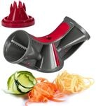 Westmark Gem&uuml;se-Spiralschneider Hand, mit 3 Schneidkegeln und Restehalter,