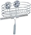 WENKO Turbo-Loc&reg; Wandablage mit Duschabzieher - Befestigen ohne bohren, Stahl,...