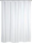WENKO Duschvorhang Uni Wei&szlig; 180 x 200 cm - wasserdicht, pflegeleicht,