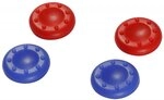 snakebyte PS4 CONTROL:CAPS (2x blau & 2x rot) Analogstick Aufs&auml;tze f&uuml;r...