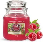 Yankee Candle Duftkerze im Glas (Mittelgro&szlig;) | Red Raspberry | Brenndauer bis zu 75