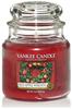 Yankee Candle Duftkerze (Mittelgroße im Glas) | Red Apple Wreath | Brenndauer...