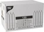 PAPSTAR 1 Karton = 1x120 Haushaltskerzen mit Dornloch &Oslash; 2,5 cm &middot; 19,5 cm Weiss