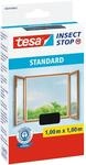 tesa INSECT STOP Klett Fliegengitter - 100 cm x 100 cm - Anthrazit | Zuschneidbarer