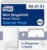 Tork Mini Singlefold Handtuch Starter Pack 953101, Image Design - H3