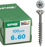 SPAX Senkkopf 6.0x 60 Teilgewinde Torx 30 Edelstahl A2 mit Bewertung