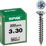 SPAX Universal, Senkkopf, T-Star plus, Multi-Kopf, Vollgewinde, Galvanisch, A2J,