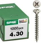 SPAX Universalschraube, 4,0 x 30 mm, 1000 St&uuml;ck, Kreuzschlitz Z2,...