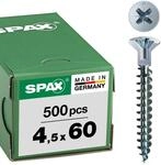 SPAX Universalschraube mit Kopflochbohrung, 4,5 x 60 mm, 500 St&uuml;ck,...