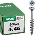 SPAX-M, MDF Schrauben, 4,0 x 45 mm, 200 St&uuml;ck, T-STAR plus, Senkkopf, Kleiner