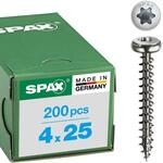SPAX Halbrundkopf 4.0x 25 Vollgewinde Torx 20 Edelstahl A2 mit Bewertung
