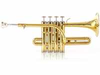 Classic Cantabile Brass PT-196 Bb-Piccolotrompete - Lange Bauform - Bohrung: 11,7 mm