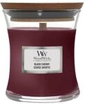 WoodWick Mittelgro&szlig;e Duftkerze im Sanduhrglas mit knisterndem Docht | Black Cherry 