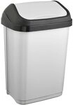 keeeper swantje M&uuml;lleimer, Schwingdeckel, 10 l, Silber