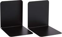ALCO-Albert 4302-11 - Buchst&uuml;tzen Metall schwarz - 2 stabile Buchhalter f&uuml;r
