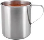 Tatonka Edelstahl-Becher Mug (450 ml) - Einwandiger Trinkbecher mit 0,45l Volumen,