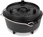 Petromax Feuertopf ft3 - Dutch Oven aus Gusseisen f&uuml;r Kochen und Backen - mit