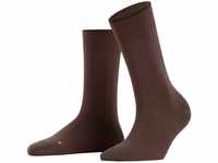 FALKE Damen Socken Sensitive Granada, Baumwolle, 1 Paar, Braun (Dark Brown 5239),