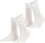 FALKE Damen Socken London Sensitive 2er Pack, Gr&ouml;&szlig;e:35-38;Farbe:Off White (2049)