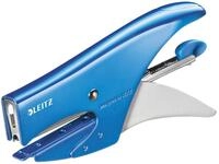 Leitz 55312036 Heftzange (Inkl. 1000 P2 Heftklammern Nr. 10) metallic blau