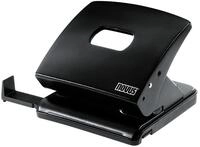 Novus C 225 B&uuml;rolocher (locht bis zu 25 Blatt Papier, Vollmetallger&auml;t) schwarz