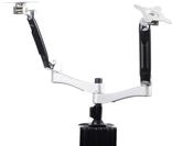 SilverStone SST-ARM22SC - Verstellbarer Dual-LCD/LED Aluminium-Monitorarm, Monitore