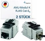 Teleg&auml;rtner AMJ-Modul K Cat.6A T568A geschirmt | RJ45-Netzwerkbuchse f&uuml;r 10...