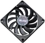 Akasa Slimfan, 80mm PWM Geh&auml;usel&uuml;fter, 4 pin PC L&uuml;fter, Schwarz, Passend...