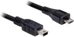Delock USB 2.0 Typ Micro B auf Mini B Kabel (1m)