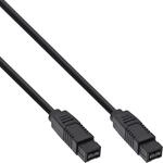InLine 39903 FireWire Kabel, IEEE1394 9pol Stecker / Stecker, schwarz, 3m