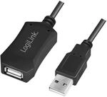 LogiLink 5m aktiv Verl&auml;ngerungskabel USB 2.0 schwarz 5 Meter aktives USb Kabel