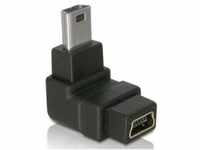 Delock Adapter USB-B mini 5pin Stecker/Buchse 90°gewinkelt - Art. 65097