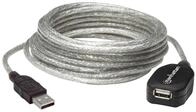 Manhattan Hi-Speed USB 2.0 Repeater Kabel (A-Stecker / A-Buchse) 5 m silber