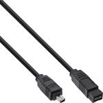 InLine FireWire Kabel, 4pol/9pol Stecker / Stecker, 1m