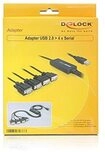 DeLock USB Kabel/Adapter USB A auf 4x D-Sub9 St/1.40m
