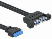 Delock USB 3.0 zu 2X USB 3.0 A Pinheader Kabel