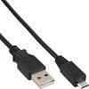 InLine 31720F Micro-USB 2.0 Flachkabel, USB-A Stecker an Micro-B Stecker, 2m