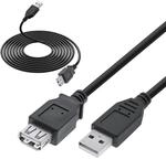 InLine 34603B USB 2.0 Verl&auml;ngerung, Stecker / Buchse, Typ-A, schwarz, 3m