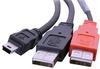 C2G 2M USB-B Stecker auf 2 x USB-A Stecker Y-Kabel, USB 2. 0 ideal fàur die