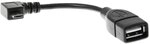 Delock Kabel Micro USB Typ-B Stecker gewinkelt > USB 2.0-A Buchse OTG 11 cm