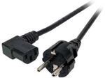 EFB-Elektronik Schuko 180 &deg; &ndash; C13 90 &deg; 5 m 5 m Koppler C13 schwarz Kabel