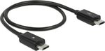 DELOCK Kabel USB Power Sharing Micro Stecker > Stecker 0,3 m schwarz