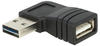 Delock Adapter Easy-USB 2.0-A Stecker > USB 2.0-A Buchse gewinkelt Links/rechts