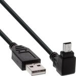 InLine 34110 USB 2.0 Mini-Kabel, Stecker A an Mini-B Stecker (5pol.) oben abgewinkelt