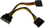 StarTech SATA Power Y-Splitter, Kabel-Adapter 1 SATA auf 2 x SATA 1 SATA to 2x...