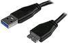 StarTech.com 3m schlankes SuperSpeed USB 3.0 A auf Micro B Kabel, St/St, USB 3.0