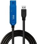 LINDY Active Pro Verl&auml;ngerungskabel USB 3.0 (8 m) Blau