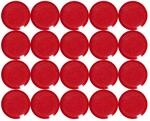MAUL Magnete rund rot 20er MAULpro stark haftend f&uuml;r B&uuml;ro Tafel Planung