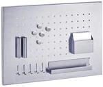 Zeller Memoboard, Edelstahl, Silber, 50 x 35 x 1.5 cm, 11125