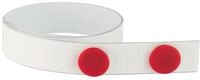 FRANKEN Magnethaftband, selbstklebend, 500 x 3,5 cm, wei&szlig;, Kunststoff, inkl. 10